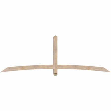 Ekena Millwork Bellingham Smooth Timber Gable Bracket, Douglas Fir, 96"W x 32"H x 3 1/2"D x 3 1/2"F, 8/12 Pitch GBW096X32X0404BEL00SDF